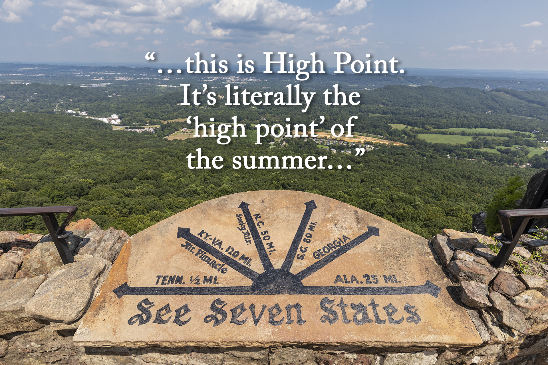 Ian Mundee's novel High Point takes place in the mountains of Georgia